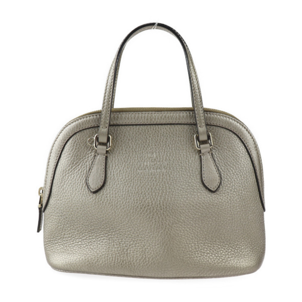 Gucci Leather Gold Handbag Bag 2Way Shoulder